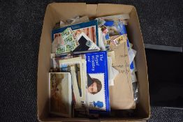 A box of World Stamps & Covers, mainly used