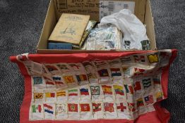 A collection of Cigarette and Trade Cards, loose and in albums including Silks