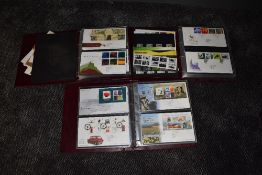 Three albums of GB First Day Covers 2004-2011, mainly with special post marks