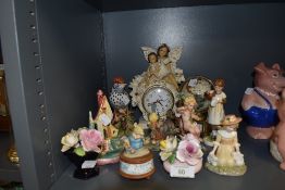 A selection of figures and figurines including Royal Osbourne