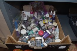A selection of craft and decoupage glues and glitters