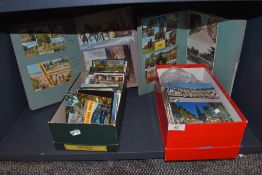 A selection of collectable postcards including photographic and travel interest