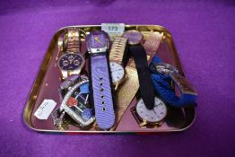 A selection of fashion wrist watches including Sekonda, Limit, Nike etc