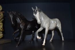 Two Beswick studies, Spirit of Youth, Grey and Black 2703