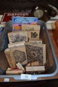 A variety of crafting stamps and templates.