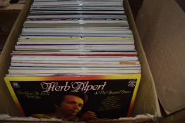 A large collection of Easy listening, swing and classical vinyl LP records.
