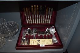 A fine canteen of silver plated cutlery and flat wares by Sheffield Cutlery