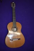 A Rafael Moreno classical gutar in case, labelled and stamped 2004, numbered 196, with hard case