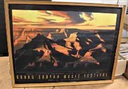 A large poster for the Grand Canyon rock festival.