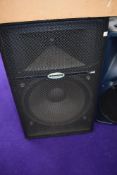 A Samson Active Monitor Live L615 powered speaker, powers up and working