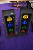 A set of traditional disco lights, sold as faulty