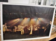 A vintage early 1970s framed Genesis poster.