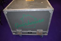 A large wheeled flight case, external dimenstions approx. 80x56x76cm