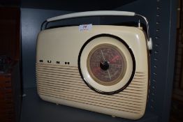 A vintage Bush radio serial number VTR 103.