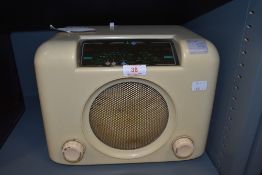 An early Bush radio D.A.C with a cream body