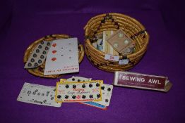 A selection of haberdashery and sewing items