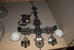 A collection of decorative Jewish and similar decorative items.