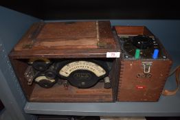 A Weston model 271 electrical instrument co voltmeter qn dummy load text box