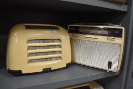 An early Kolster Brandes FB 10fm radio and similar Bush TR 116 transistor radio