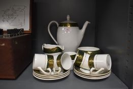 A part coffee service by Simpsons potteries in a Chinastyle design