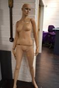 A full size female mannequin.