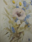 A watercolour, Didier, still life indistinctly signed, 32 x 38cm, framed and glazed