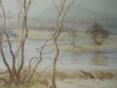 A watercolour, B Eyre Walker, Mill Weir, Low Nibthwaite, signed and dated 1936, 28 x 46cm, framed