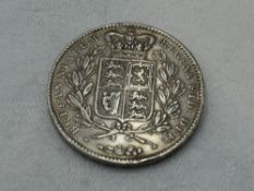 A 1847 Queen Victoria Silver Crown