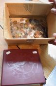 A collection of mainly UK Coins in album and loose,