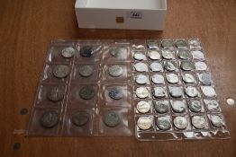 A small collection of GB Silver Coins, Sixpences, Shillings, Florins, Half Crowns, including 1927