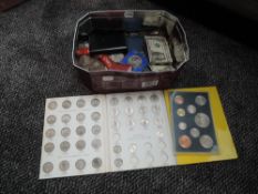 A collection of mainly World Coins along with a St Johns Medal and a Foudroyant Meddalion