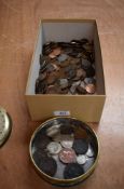 A collection of mainly GB Coins, Silver and Copper including Henry VIII Groat, 1797 Two Pence Cart