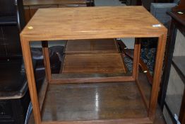 A vintage teak occasional table, been part of a cube nest