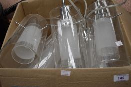 A modern ceiling light fitting