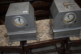 Two Blick time recorders