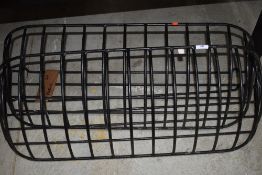 Two wall mounted hay racks, make good garden baskets