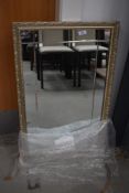 A vintage wall mirror, approx. 82 x 50cm