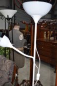 A modern white standard/reading lamp