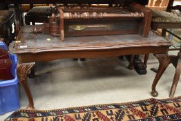 A reproduction coffee table