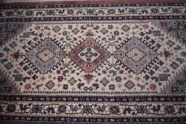 A modern fireside rug, approx. 150 x 80cm