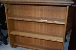 A golden oak wall shelf, width approx. 91cm