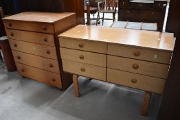 A vintage Schreiber bedroom chest and dressing table