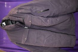 A gents North face coat in purple, size 3XL.