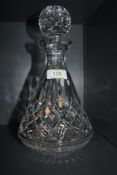 A Waterford crystal decanter.