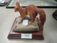A Border Fine Arts study, Red Squirrel, standing, tail down, 009A