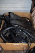 A mixed collection of ladies handbags, including brands such as Laura Ashley.