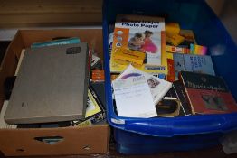 A selection of photographic equipment including 8mm and film interest