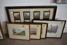 A selection of prints and etchings including Westmorland interest
