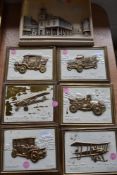 A selection of relief plaques of transport interest