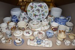 A selection of ceramics including Wedgwood and coronation wares